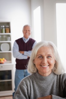 Portrait of smiling senior couple. Photo : Rob Lewine