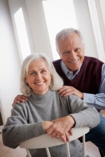 Portrait of smiling senior couple. Photo : Rob Lewine