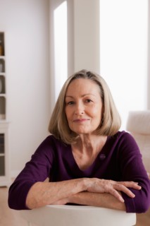 Portrait of smiling senior woman. Photo : Rob Lewine