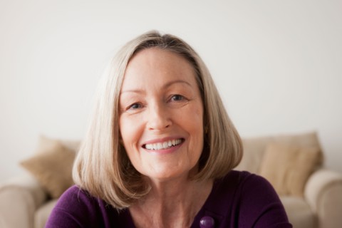Portrait of smiling senior woman. Photo : Rob Lewine