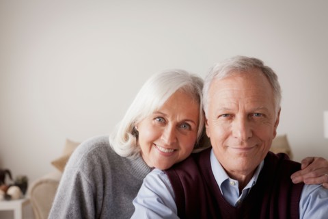 Portrait of smiling senior couple. Photo : Rob Lewine