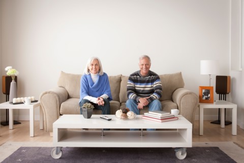 Portrait of smiling senior couple. Photo : Rob Lewine