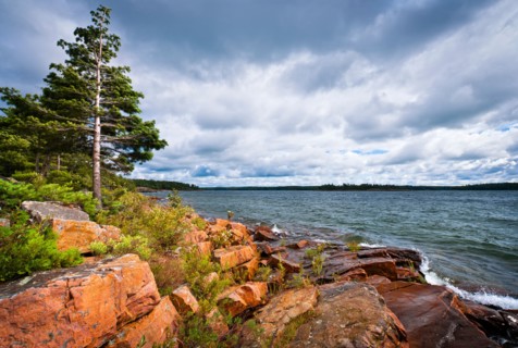 USA, Ontario, Georgian Bay. Rocky shore. Photo : Elena Elisseeva