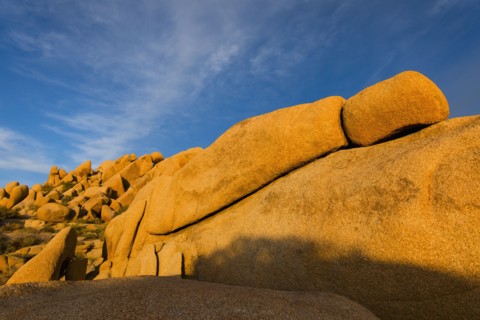 USA, California, Joshua Tree National Park, Rock formations.