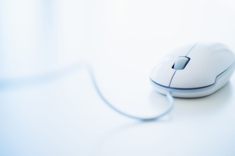 Studio shot of computer mouse.