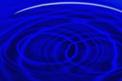 Blue water.