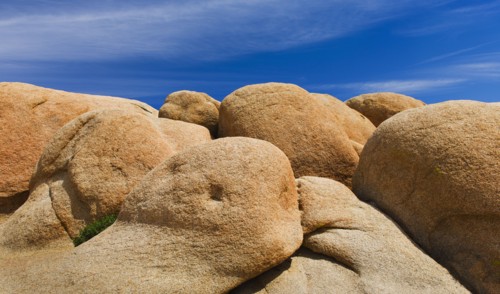 USA, California, Joshua Tree National Park, Rock formations.