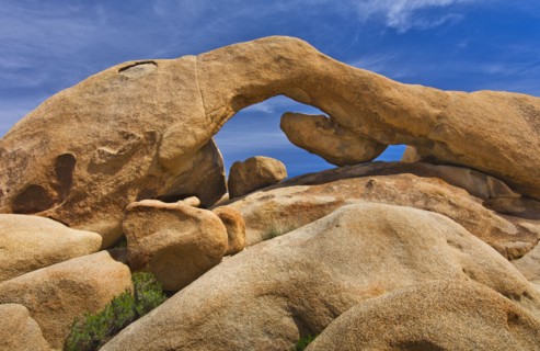 USA, California, Joshua Tree National Park, Arch rock.