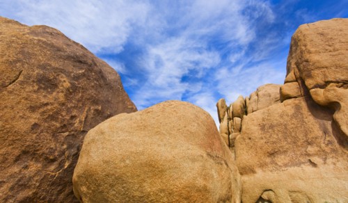 USA, California, Joshua Tree National Park, Rock formations.