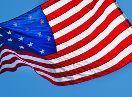 15 star US flag.