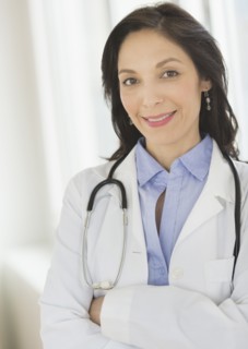 Portrait of female doctor.