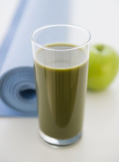 Vegetable juice in glass. 
Photo : Jamie Grill