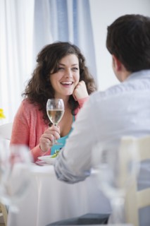 Couple enjoying dinner. 
Photo : Jamie Grill