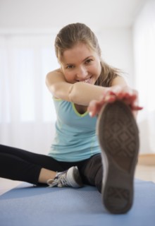 Woman exercising. 
Photo : Jamie Grill