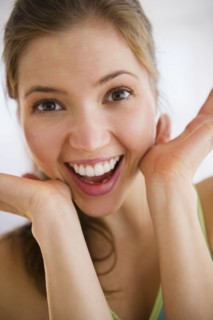 Portrait of woman smiling. 
Photo : Jamie Grill