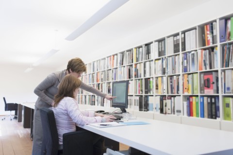 Employees of design agency at work. 
Photo : Jan Scherders