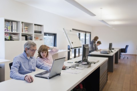 Employees of design agency at work. 
Photo : Jan Scherders
