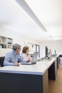 Employees of design agency at work. 
Photo : Jan Scherders