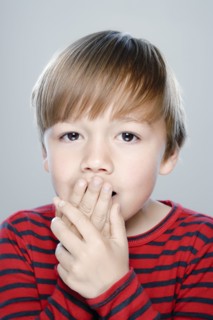 Portrait of boy (6-7), studio shot. 
Photo : Rob Lewine