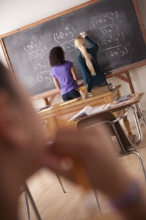 Teenagers (14-15,16-17) at school. 
Photo : Rob Lewine