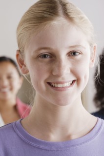 Portrait of teenage students (14-15, 16-17). 
Photo : Rob Lewine
