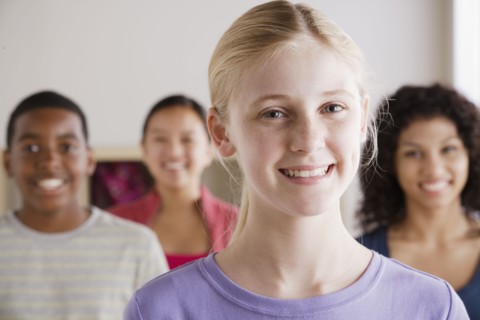 Portrait of teenage students (14-15, 16-17). 
Photo : Rob Lewine