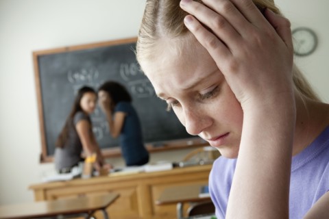 Teenage girls (14-15, 16-17) at school. 
Photo : Rob Lewine