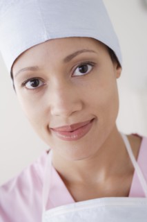 Portrait of female surgeon. 
Photo : Rob Lewine