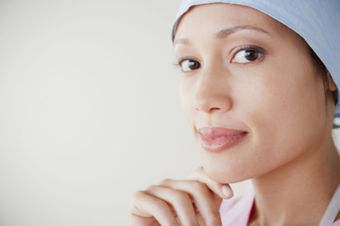 Portrait of doctor wearing surgical mask. 
Photo : Rob Lewine