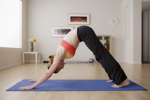 Portrait of young woman during fitness. 
Photo : Rob Lewine