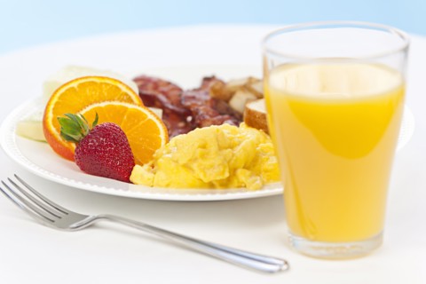 Healthy breakfast, studio shot. 
Photo : Elena Elisseeva