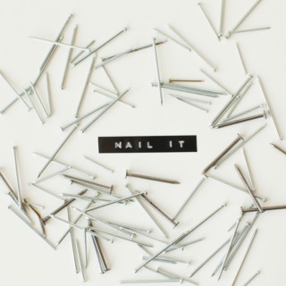 Nails on white background, studio shot. 
Photo : Jessica Peterson