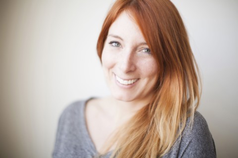 Portrait of attractive young woman with dyed redhead. 
Photo : Jessica Peterson