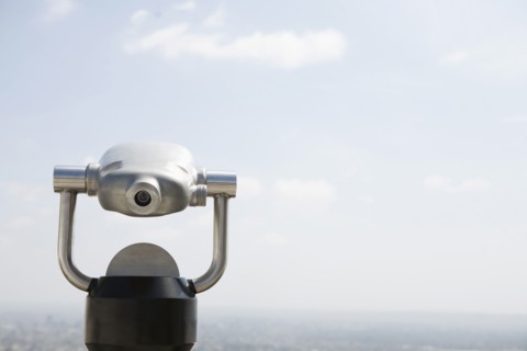 Coin-operated binoculars. 
Photo: Jessica Peterson