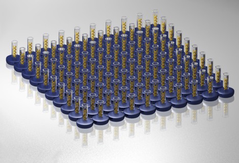 Digitally generated image of helix structure. 
Photo: Calysta Images