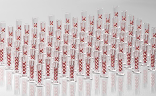 Digitally generated image of helix structure. 
Photo : Calysta Images