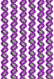 Digitally generated image of helix structure. 
Photo: Calysta Images
