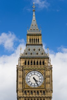 UK, London, Detail of Big Ben.