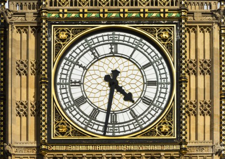 UK, London, Detail of Big Ben.