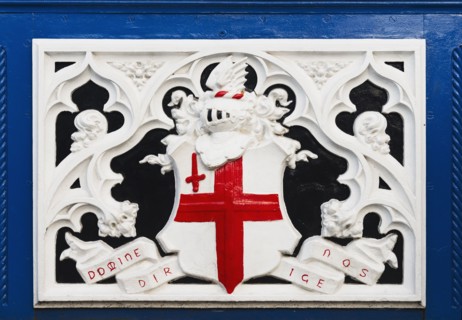 UK, London, Tower Bridge crest.