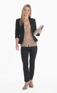Studio portrait of businesswoman.