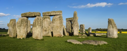 UK, England, Wiltshire, Stonehenge monument.