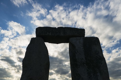 UK, England, Wiltshire, Stonehenge monument.