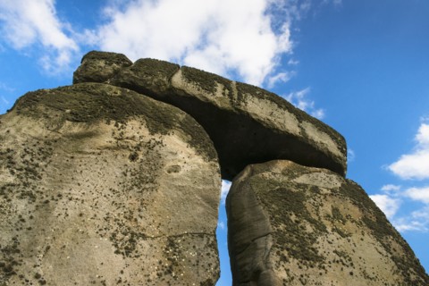 UK, England, Wiltshire, Stonehenge monument.