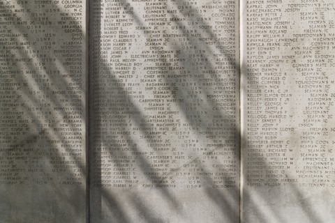 USA, New York State, New York City, Battery Park, Monument to Soldiers and Sailors lost at Sea in WWII.