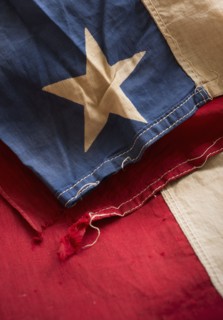 Antique American flag.