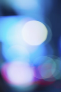 Blurred lights.