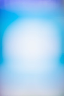 Bright blue light.