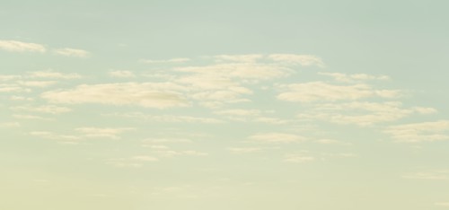 Blue sky and white clouds.