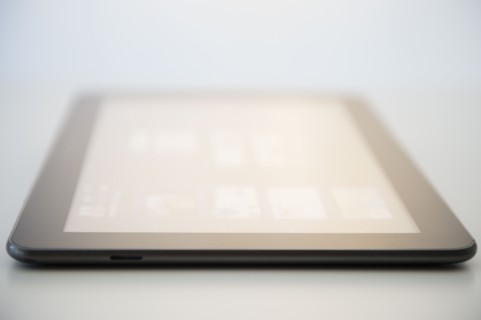 Studio Shot of tablet PC. Photo : Jamie Grill